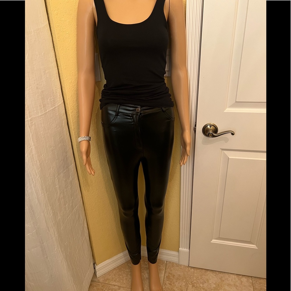 SHEIN faux leather pants